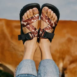 Chaco Women's Mega Cow Z/1 Wide-Strap Classic Sandal|Women Z/ Adjustable Sandals|Sandals